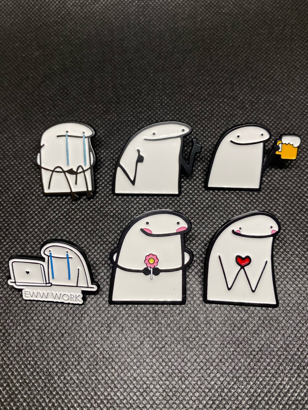 Flork Enamel Pins - Choose 1 Expressive Sock Puppet to Send Your Message NWOT